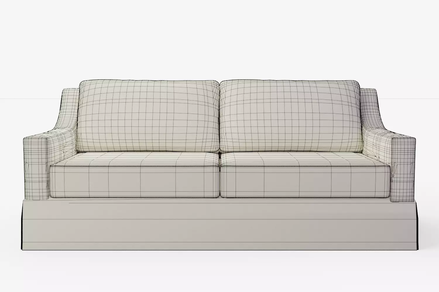 York Slope Arm Slipcovered Sofa 3D model_1