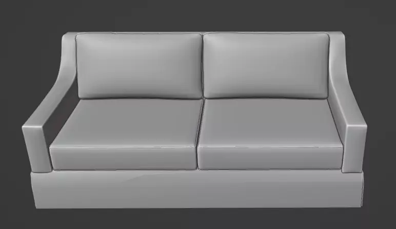 York Slope Arm Slipcovered Sofa 3D model_12