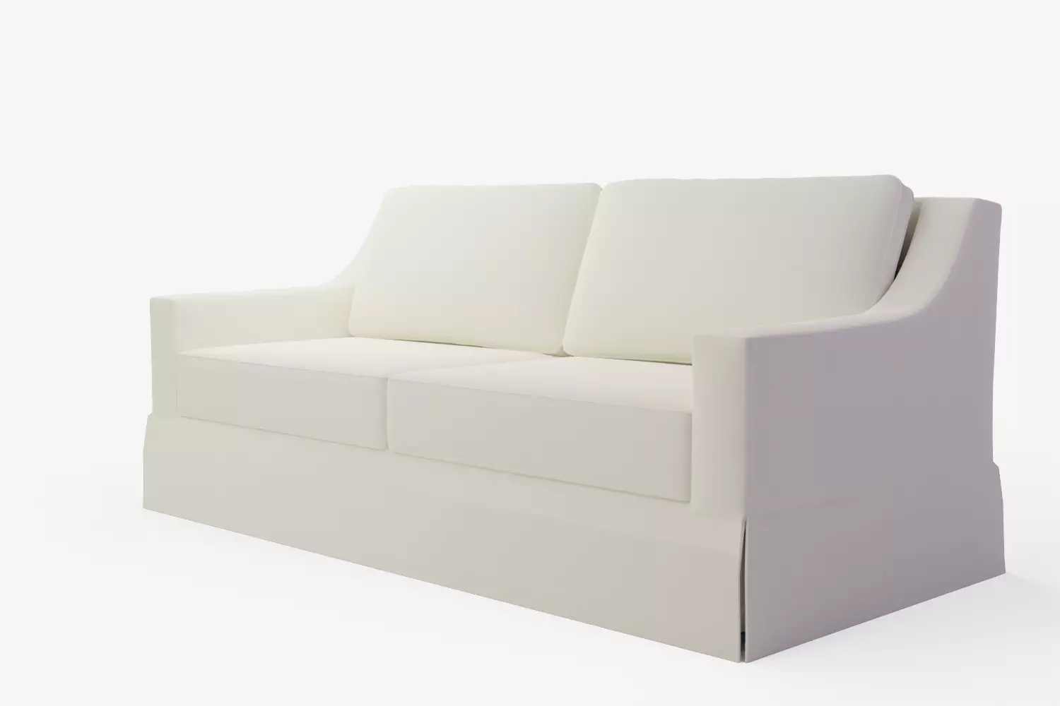 York Slope Arm Slipcovered Sofa 3D model_8