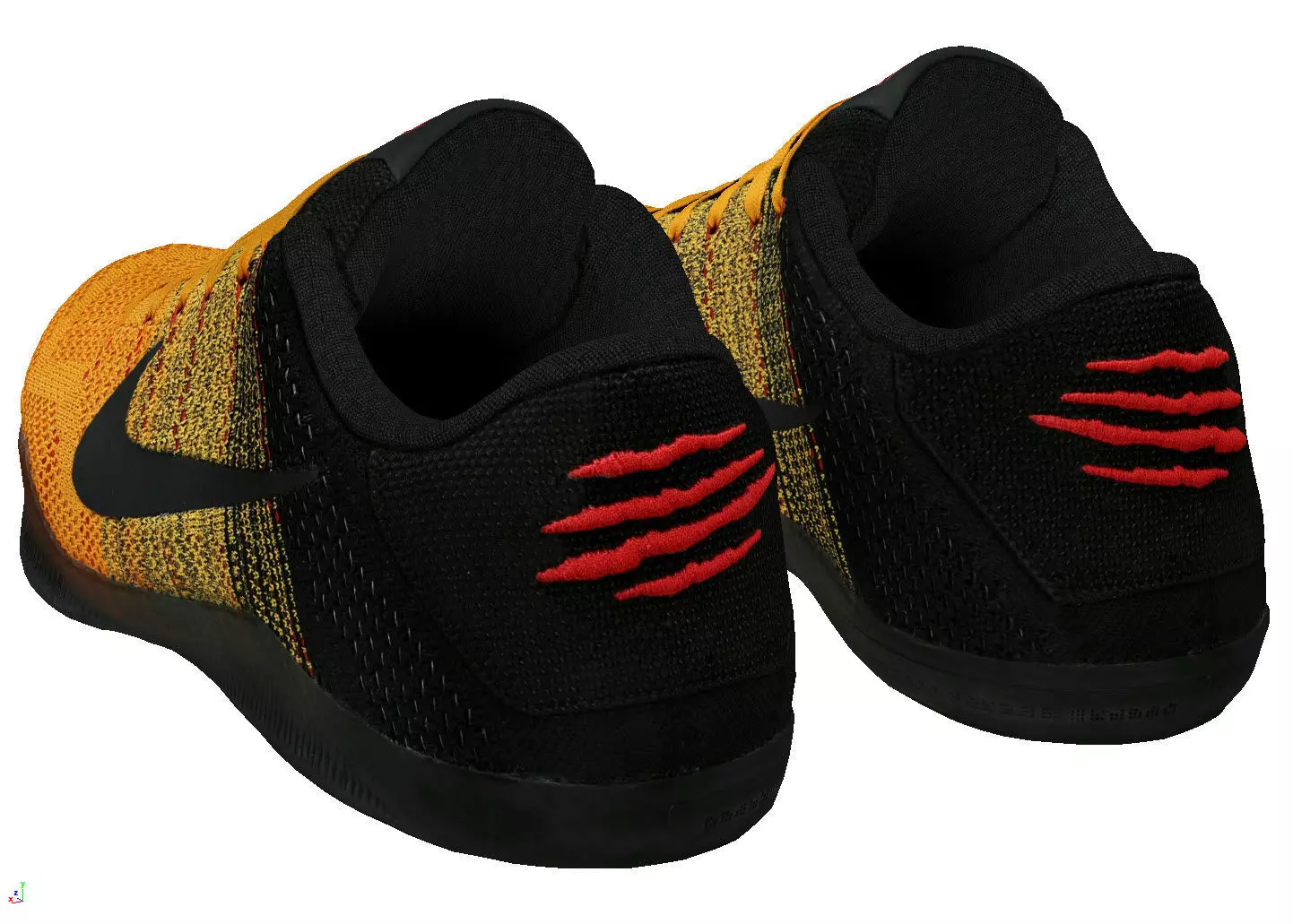 Nike Kobe 11 Elite Low Bruce LEE Low-poly 3D model_5
