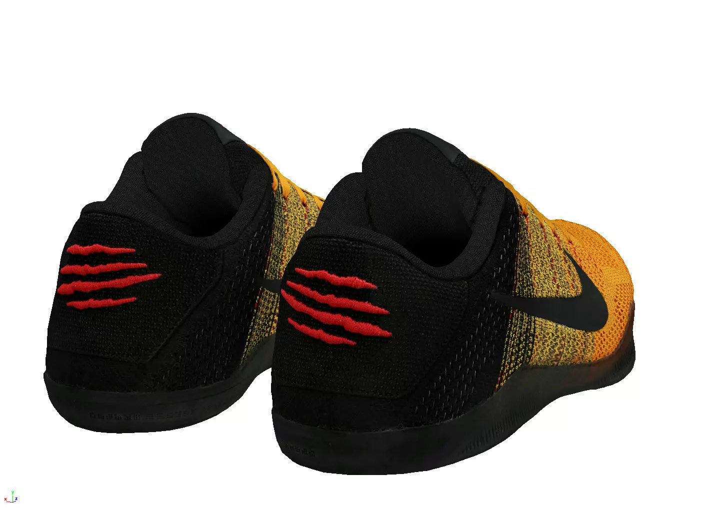 Nike Kobe 11 Elite Low Bruce LEE Low-poly 3D model_3