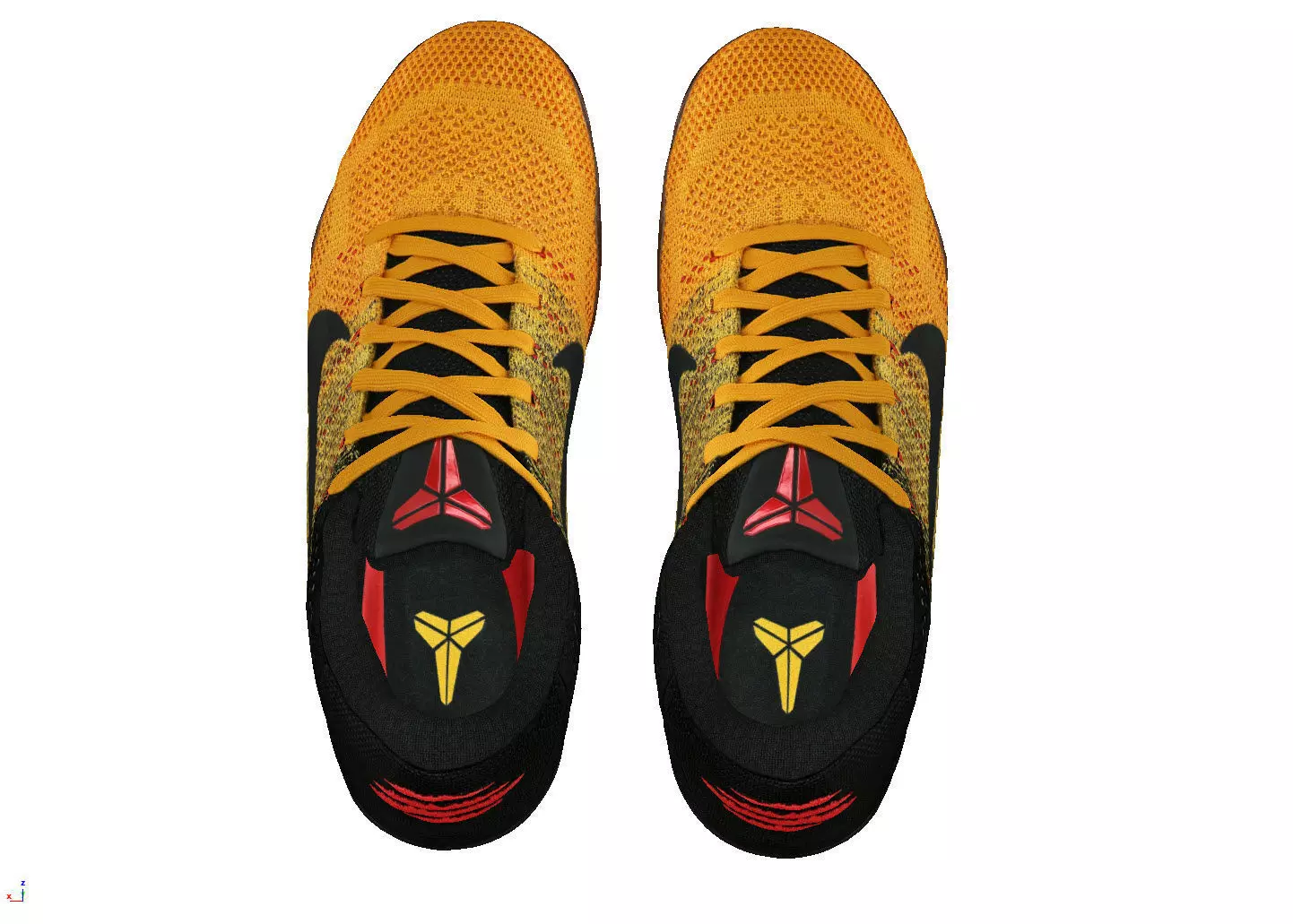 Nike Kobe 11 Elite Low Bruce LEE Low-poly 3D model_6