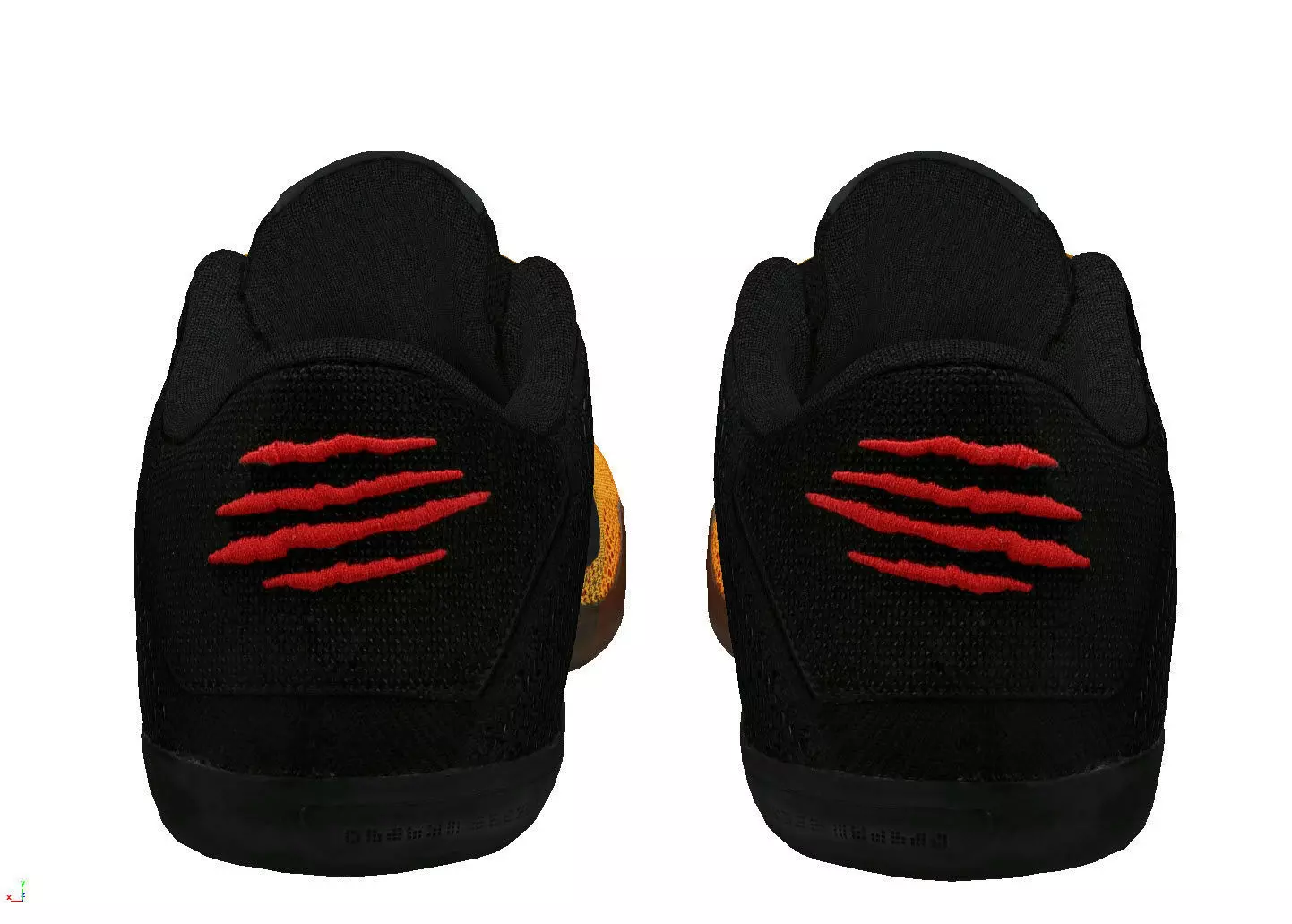 Nike Kobe 11 Elite Low Bruce LEE Low-poly 3D model_4