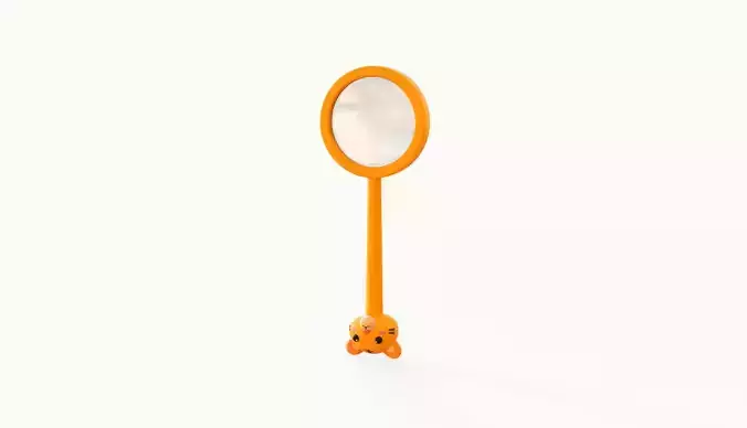 Tiger Magnifying Glass Low-poly 3D model