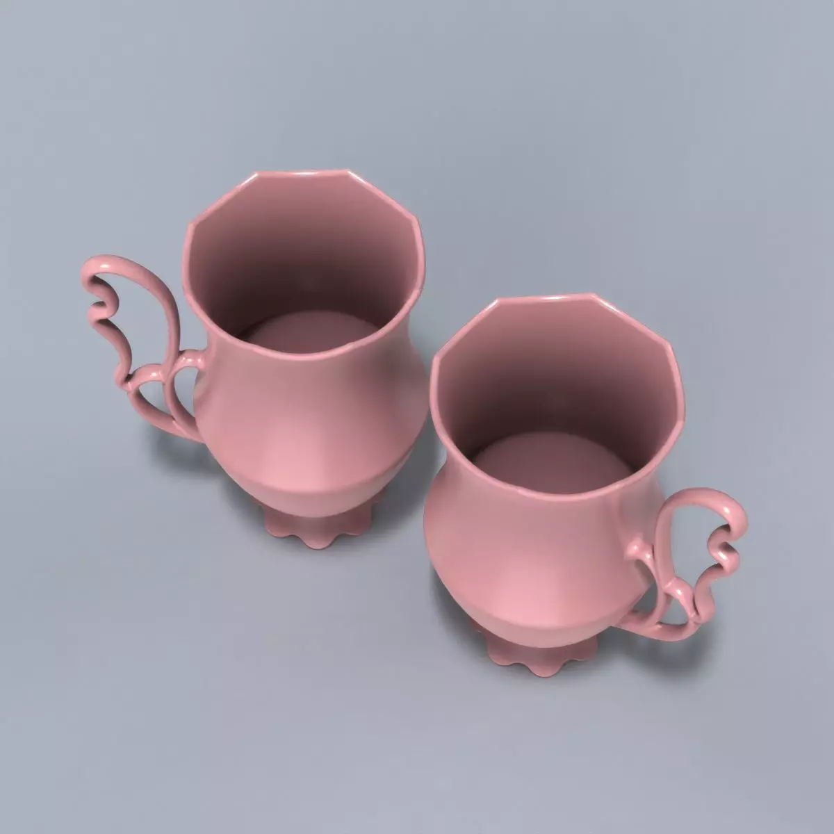 Printable Fancy Cup 3D print model_3