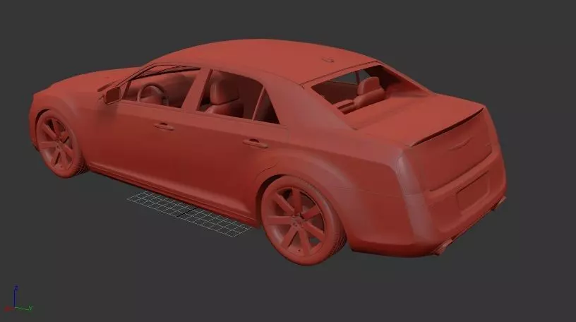 Chrysler 300 SRT8 2012 3D print model_2