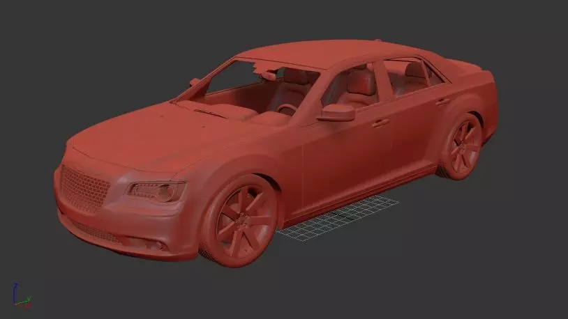Chrysler 300 SRT8 2012 3D print model_1