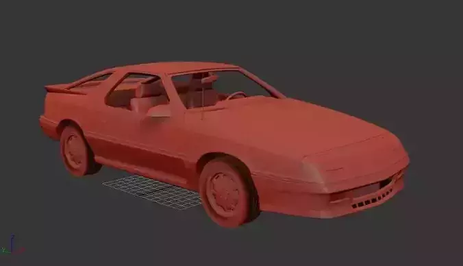 Chrysler Daytona Shelby Z 1987 3D print model