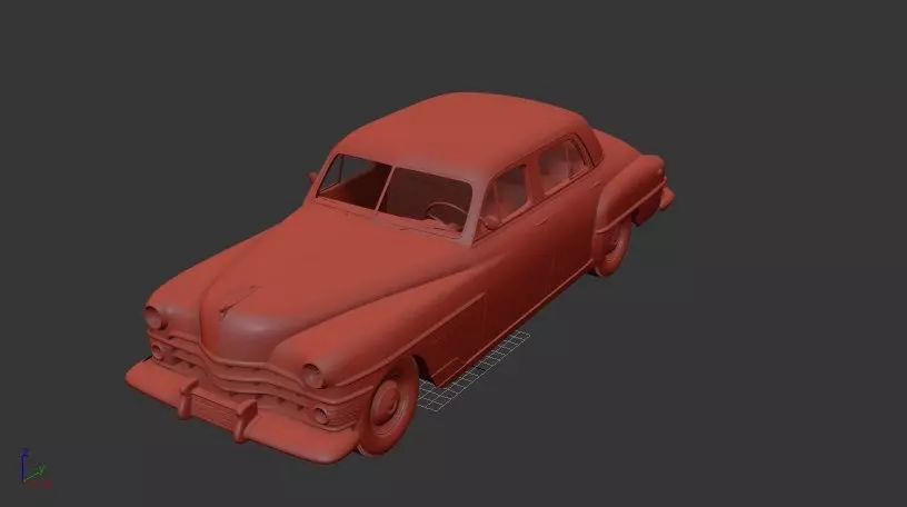 Chrysler New Yorker Mk3 sedan 1950 3D print model_1