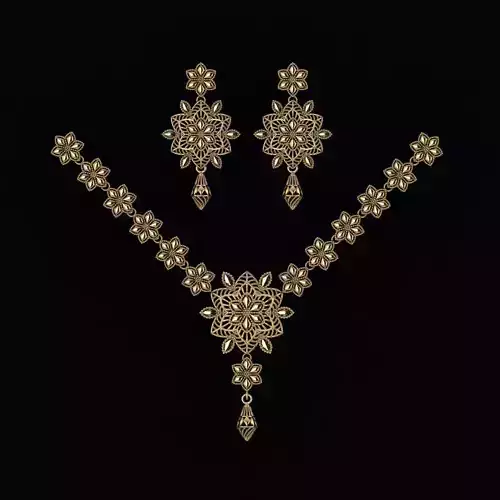 Beautiful Arabic Locket Sets with Chains