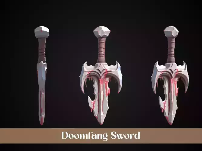 Stylized Orc Sword - Doomfang