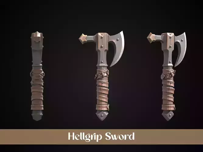 Stylized Orc Sword - Hellgrip