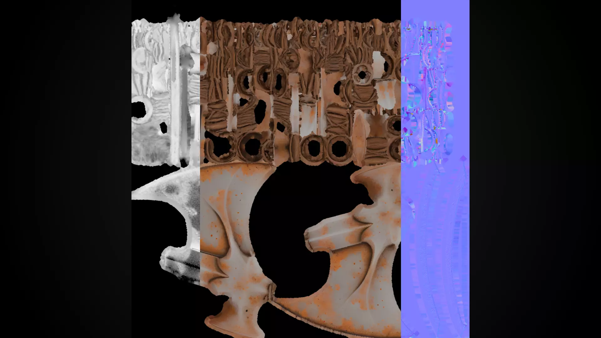 Stylized Orc Sword - Waraxe - Game Ready 3D model_8