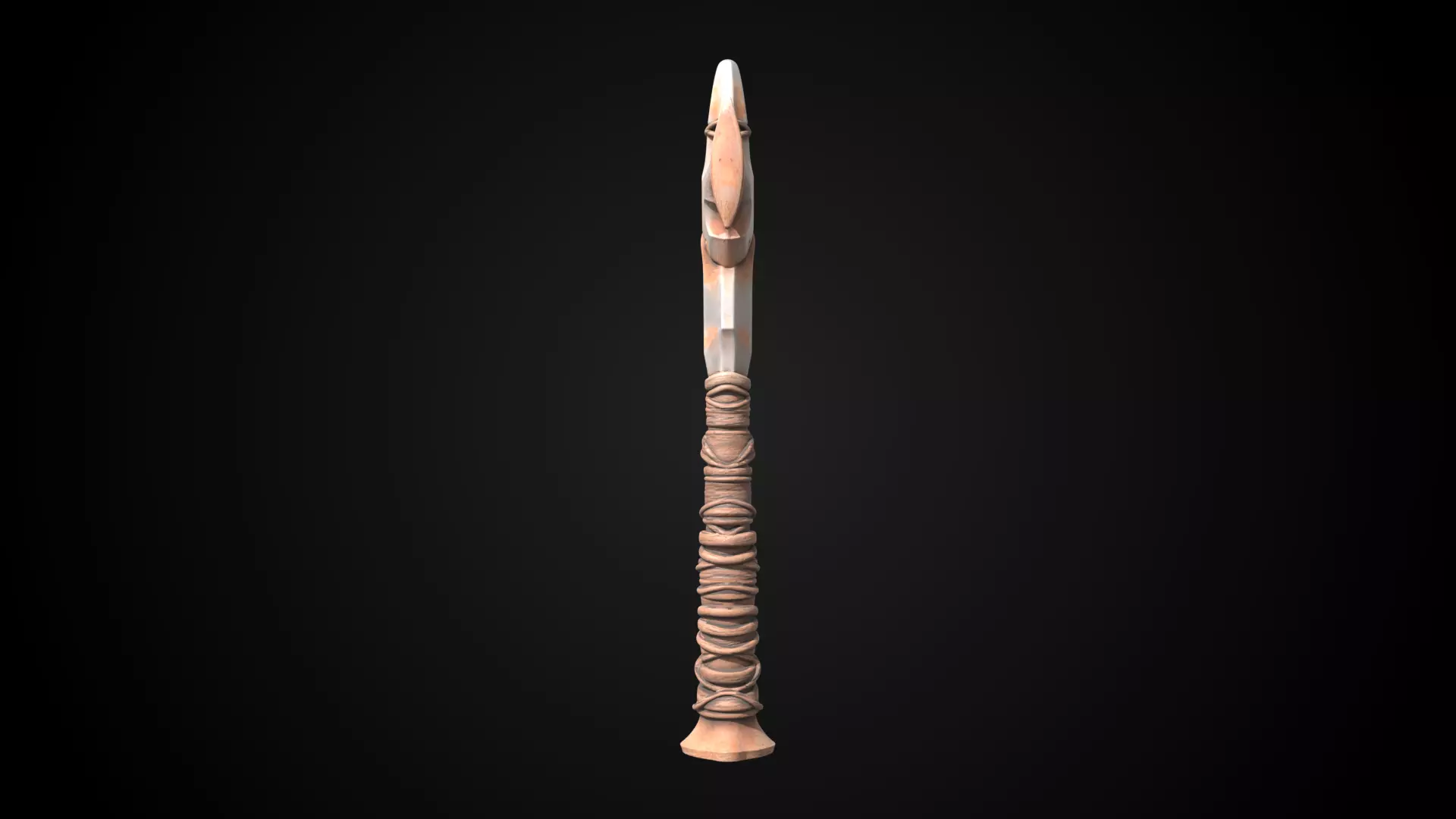 Stylized Orc Sword - Waraxe - Game Ready 3D model_2