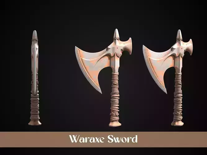 Stylized Orc Sword - Waraxe