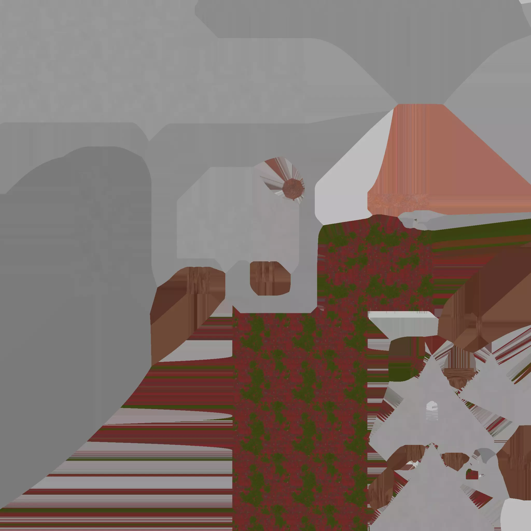 Medieval Village House 3D Model Low-poly 3D model_8