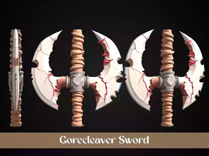 Stylized Orc Sword - Gorecleaver
