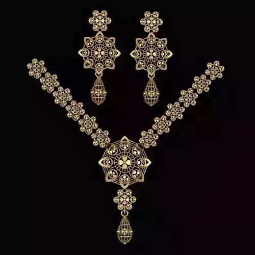 Beautiful Arabic Locket Sets with Chains