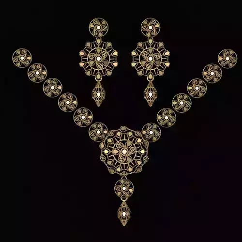 Beautiful Arabic Locket Sets with Chains