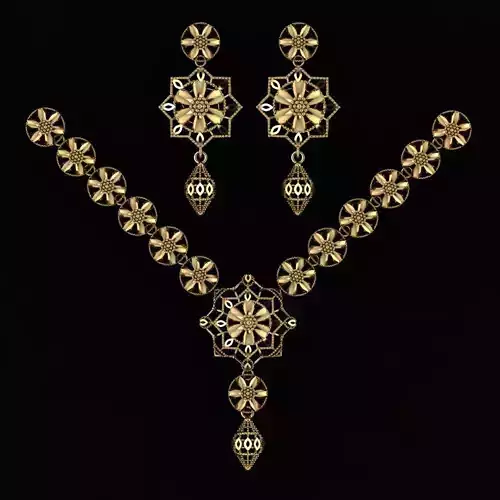 Beautiful Arabic Locket Sets with Chains