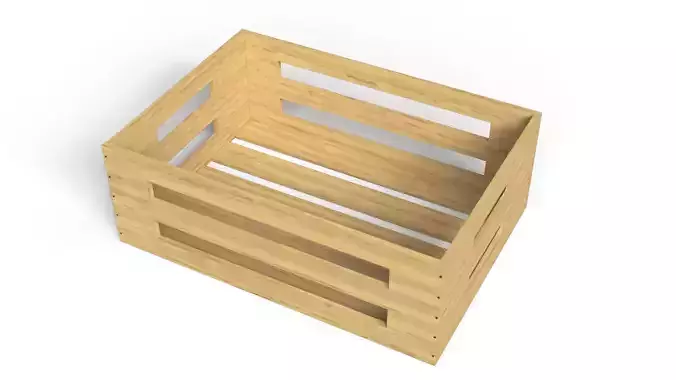 Open Wooden Decorative Crate