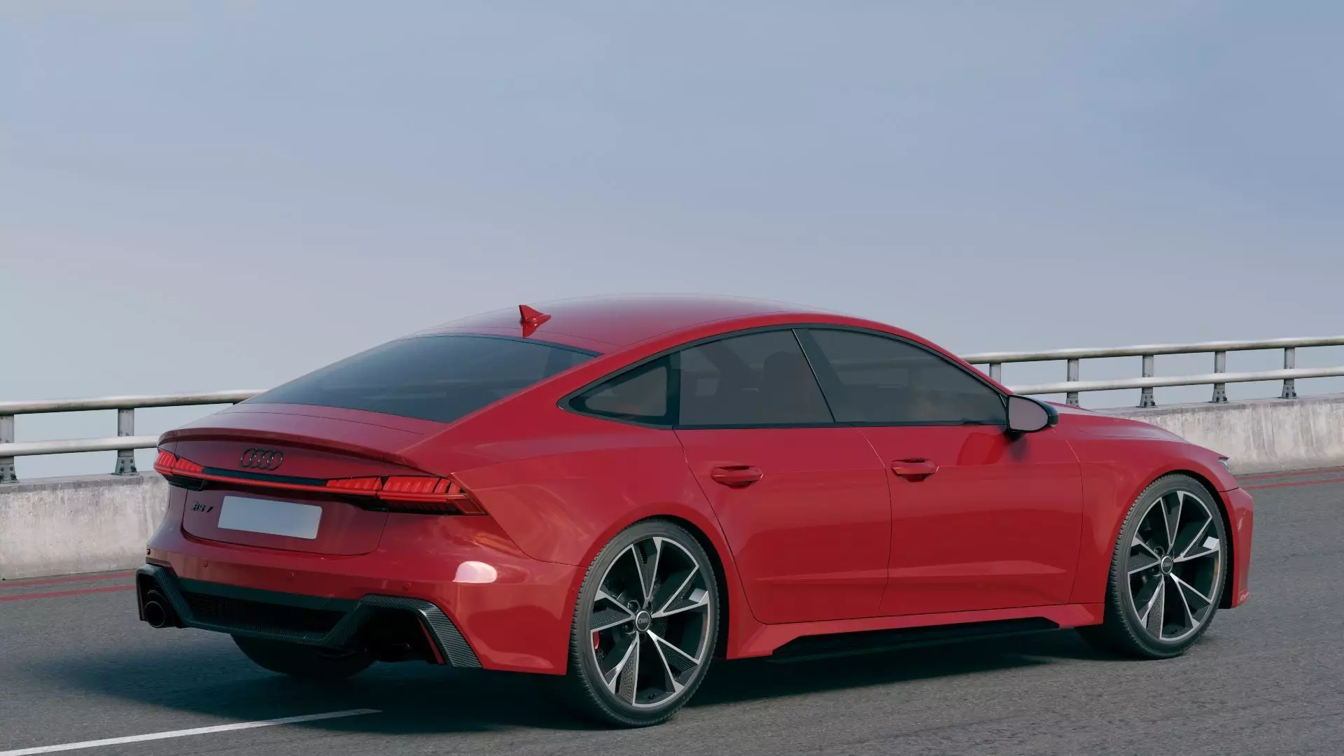 Audi RS7 Sportback 2020  Low-poly 3D model_4