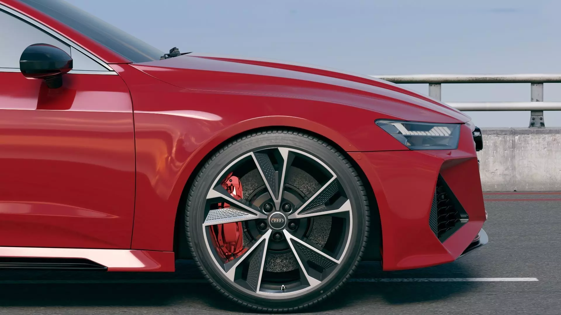 Audi RS7 Sportback 2020  Low-poly 3D model_6