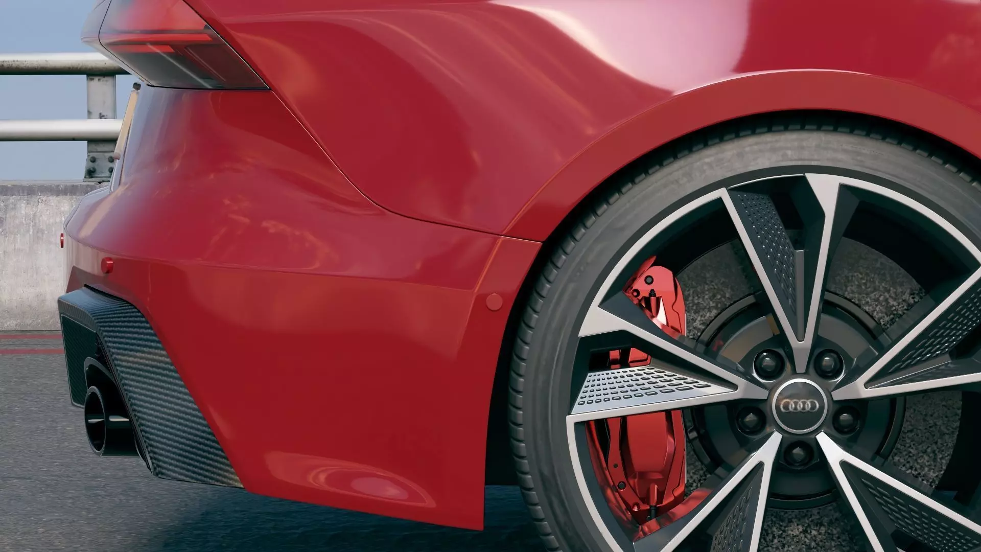 Audi RS7 Sportback 2020  Low-poly 3D model_13