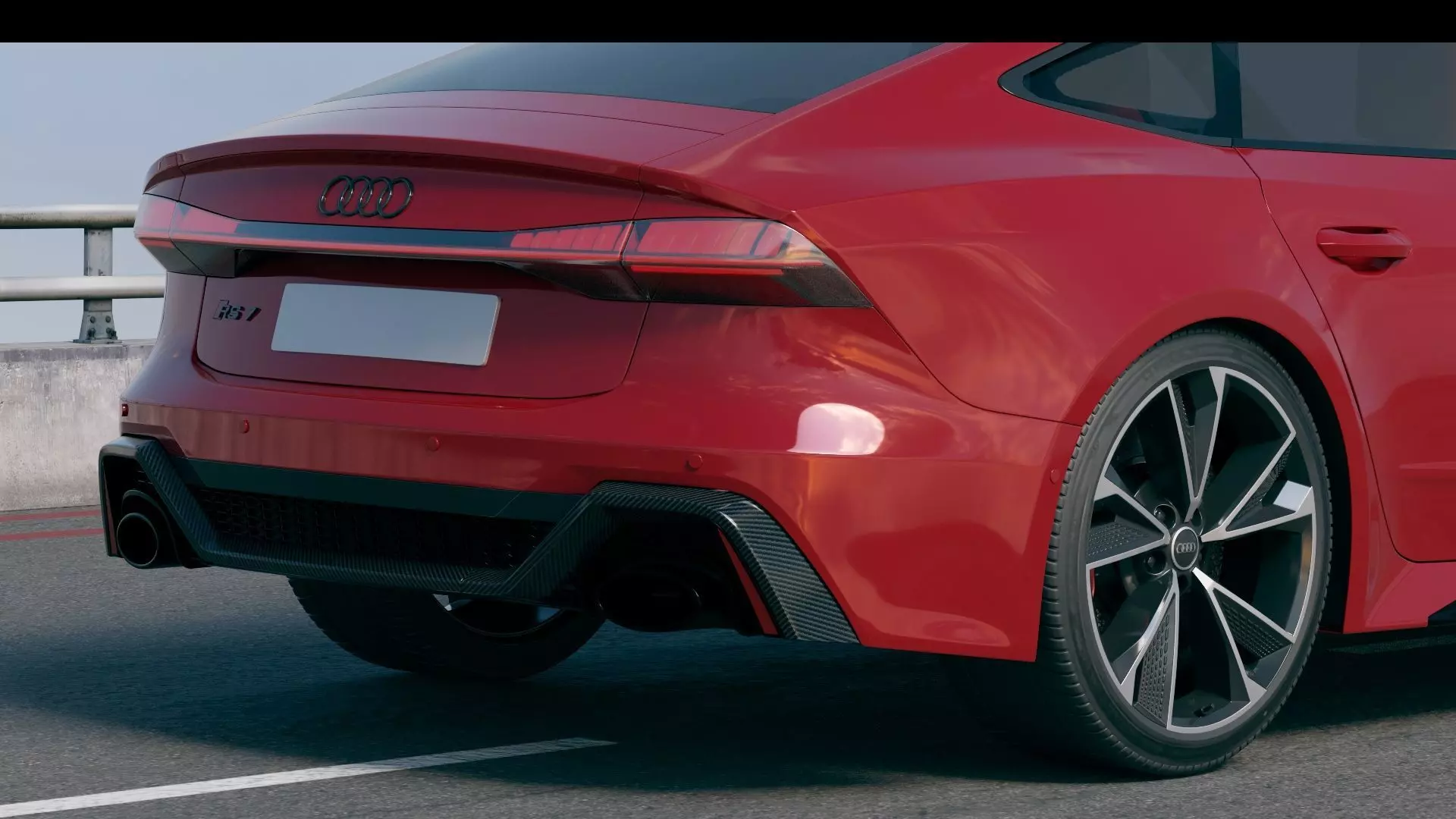 Audi RS7 Sportback 2020  Low-poly 3D model_8