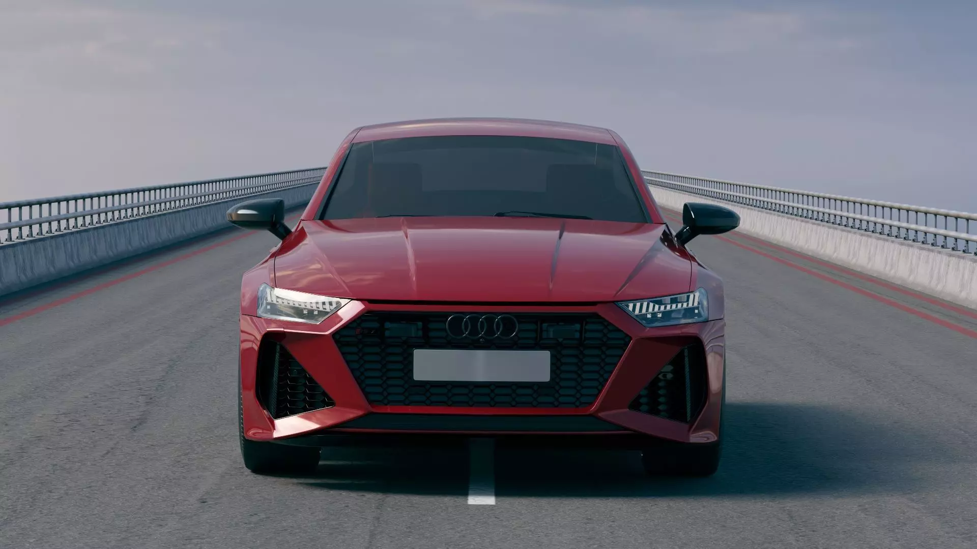 Audi RS7 Sportback 2020  Low-poly 3D model_7