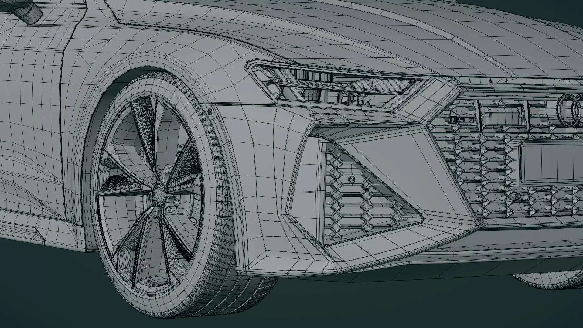 Audi RS7 Sportback 2020  Low-poly 3D model_12