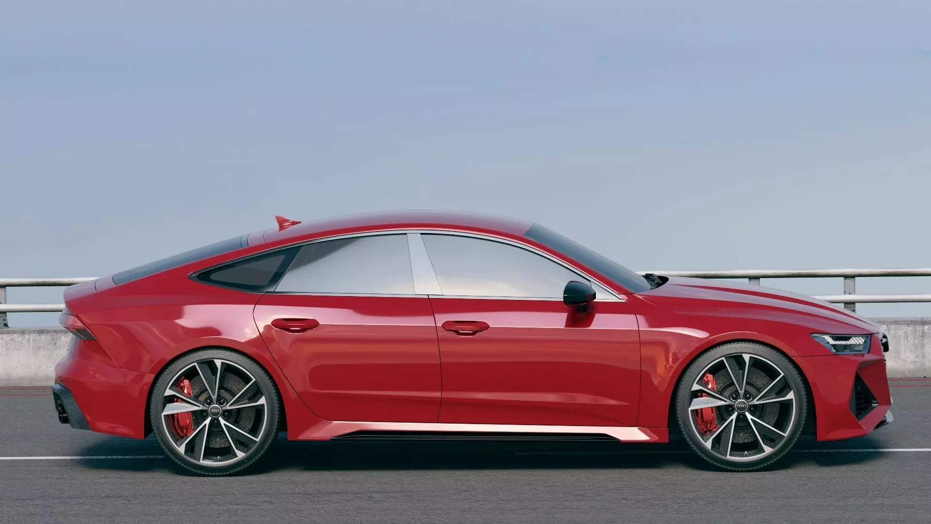 Audi RS7 Sportback 2020  Low-poly 3D model_5