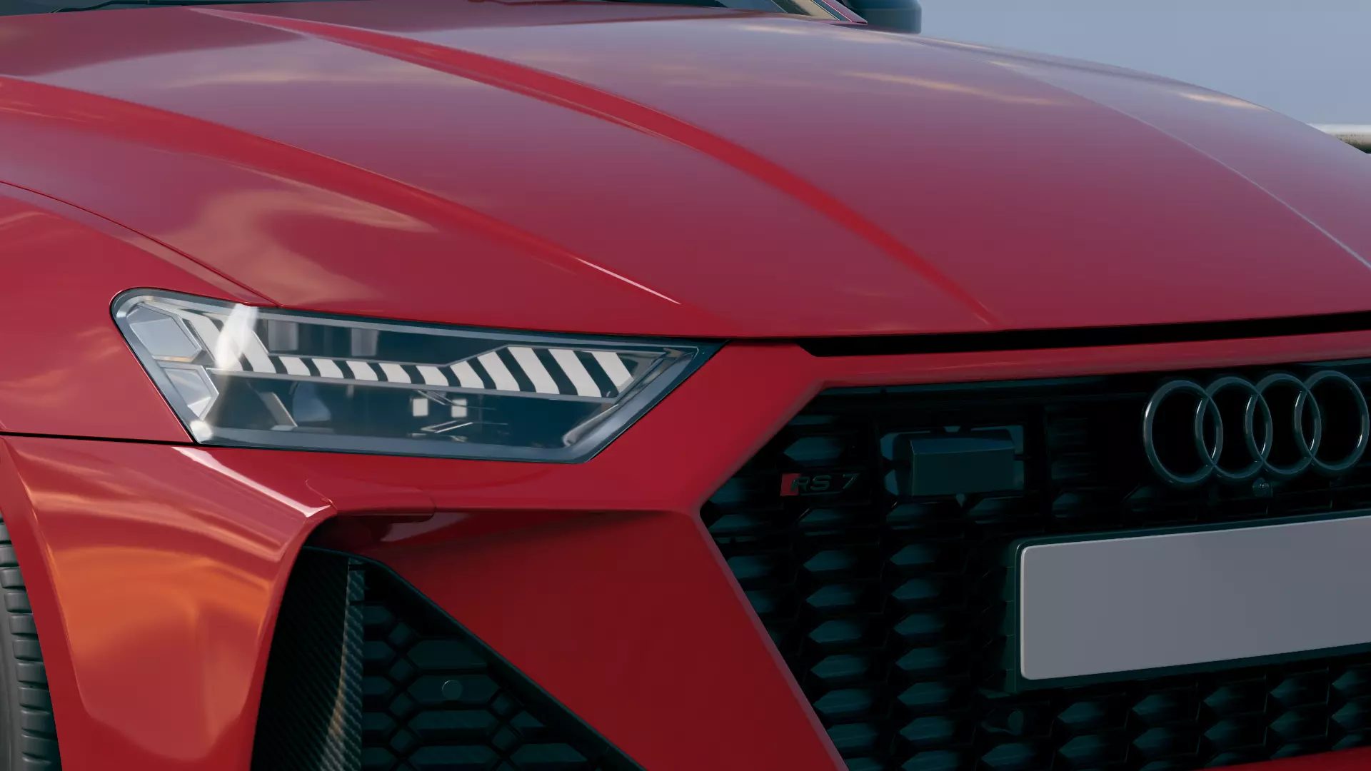 Audi RS7 Sportback 2020  Low-poly 3D model_11