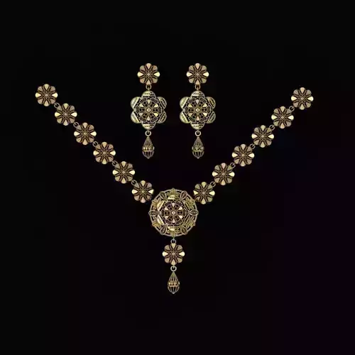 Beautiful Arabic Locket Sets with Chains