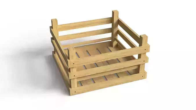 Open Wooden Crate