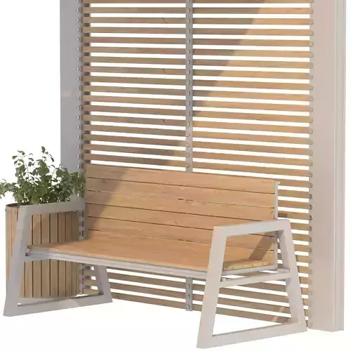 Urban Furniture 09 3D model 5