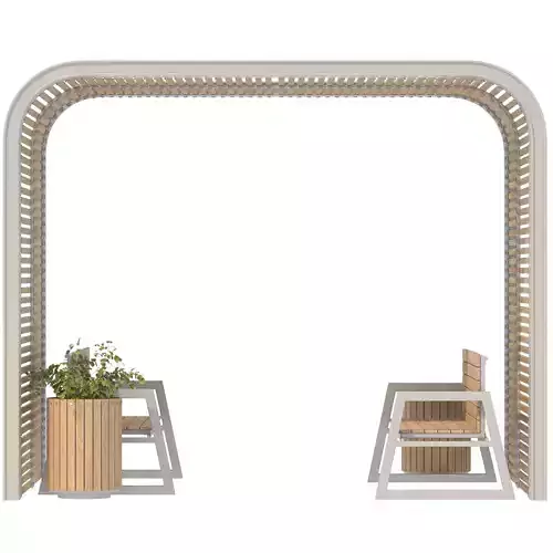 Urban Furniture 09 3D model 2