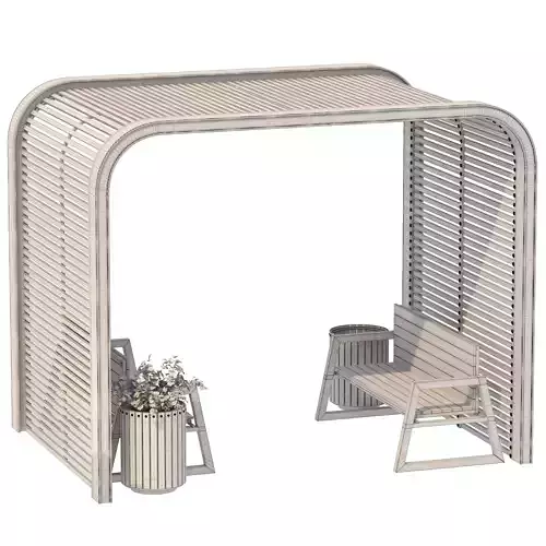 Urban Furniture 09 3D model 7