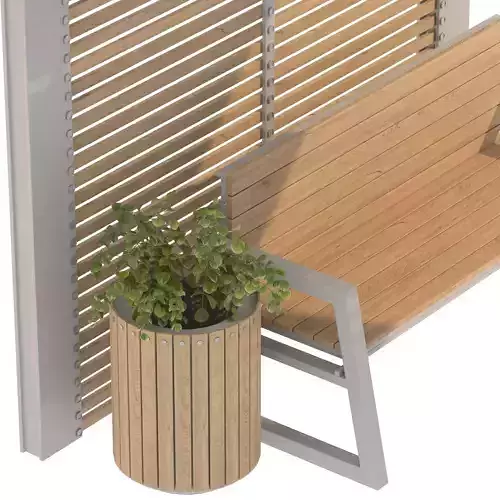 Urban Furniture 09 3D model 6