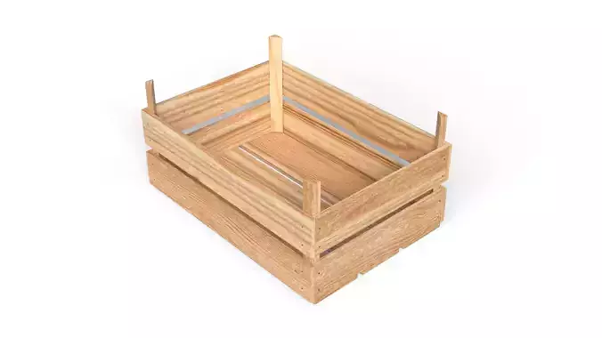 Open Wooden Crate