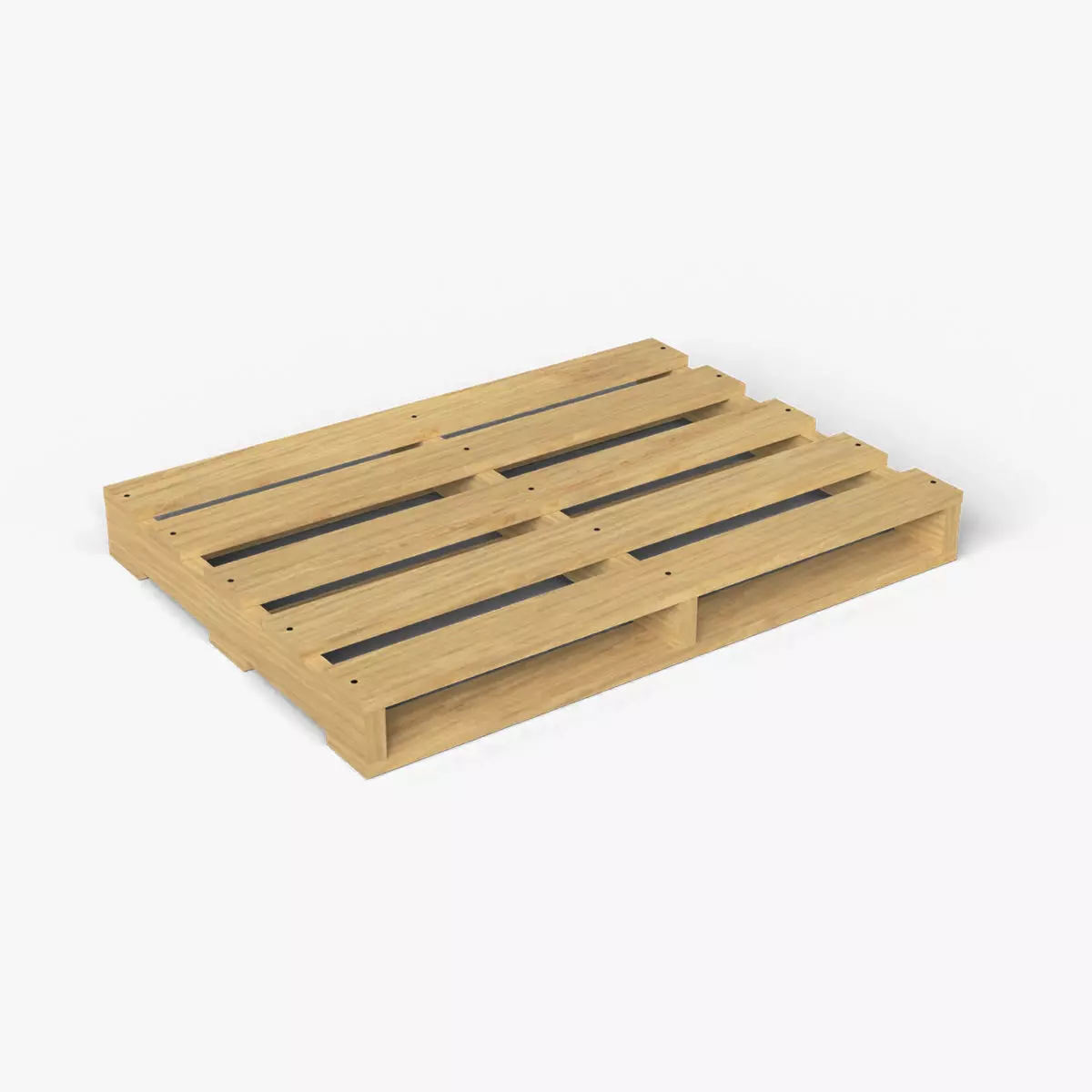 Wooden Pallet Low-poly 3D model_0