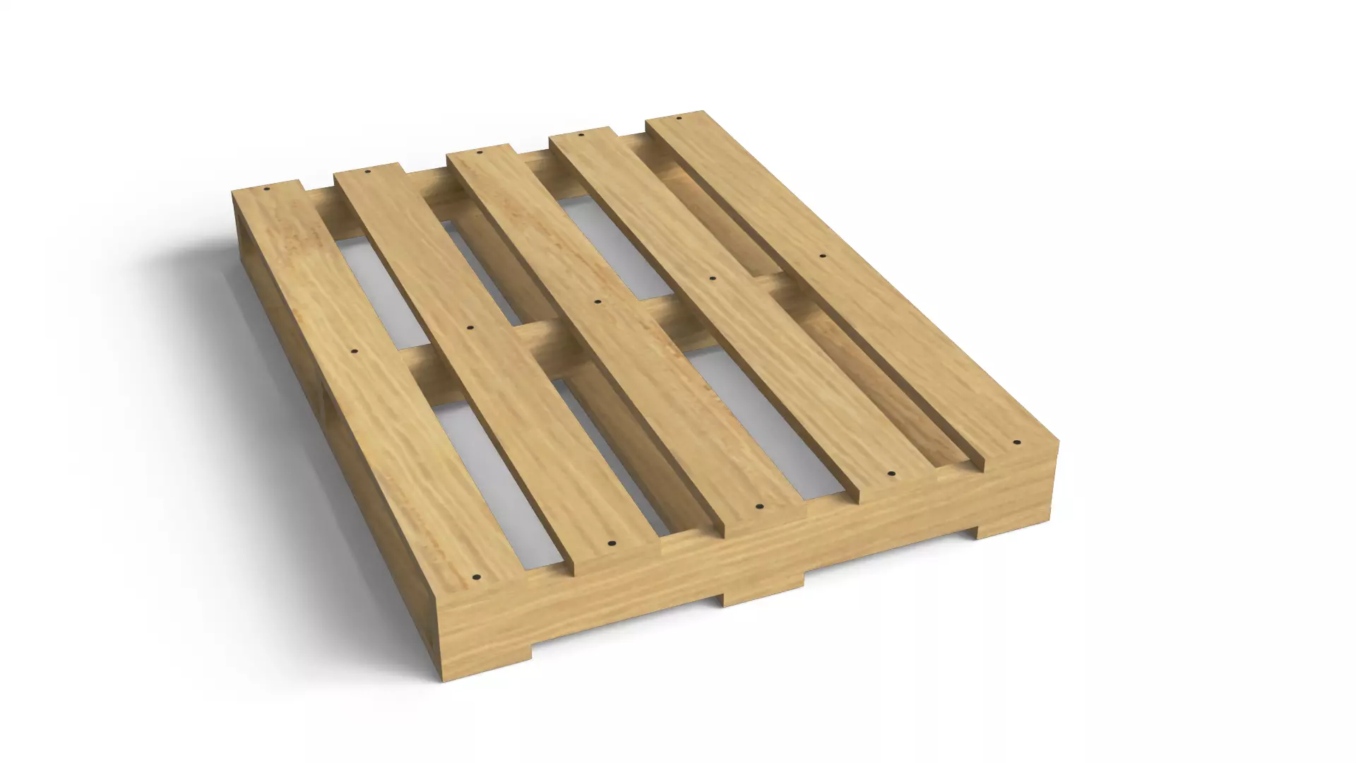 Wooden Pallet Low-poly 3D model_8