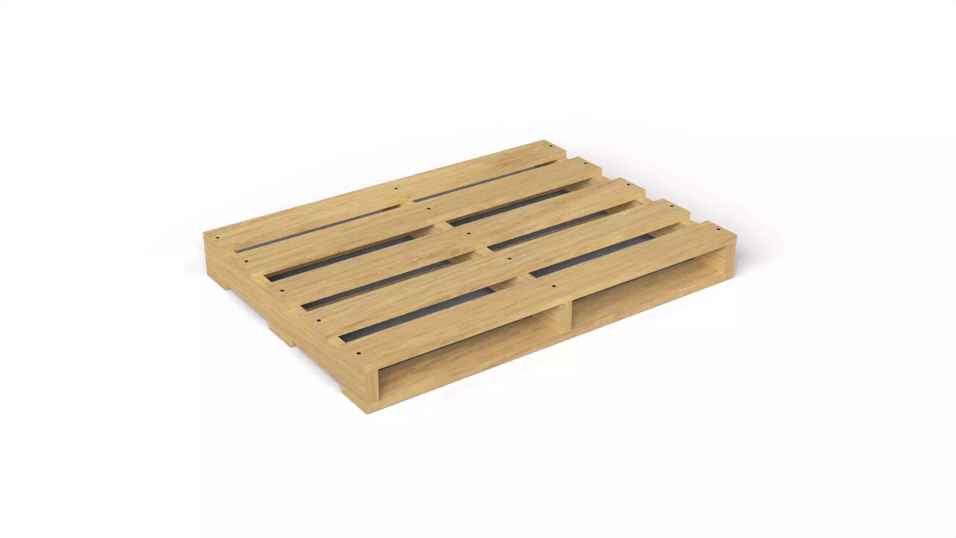 Wooden Pallet Low-poly 3D model_7