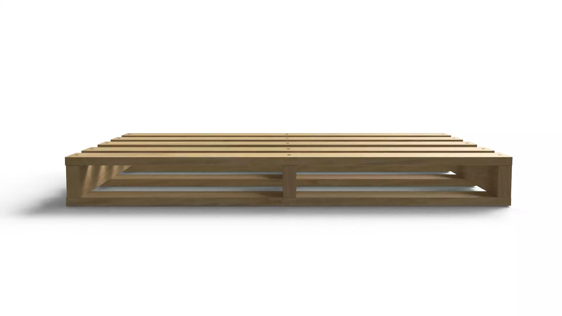 Wooden Pallet Low-poly 3D model_4