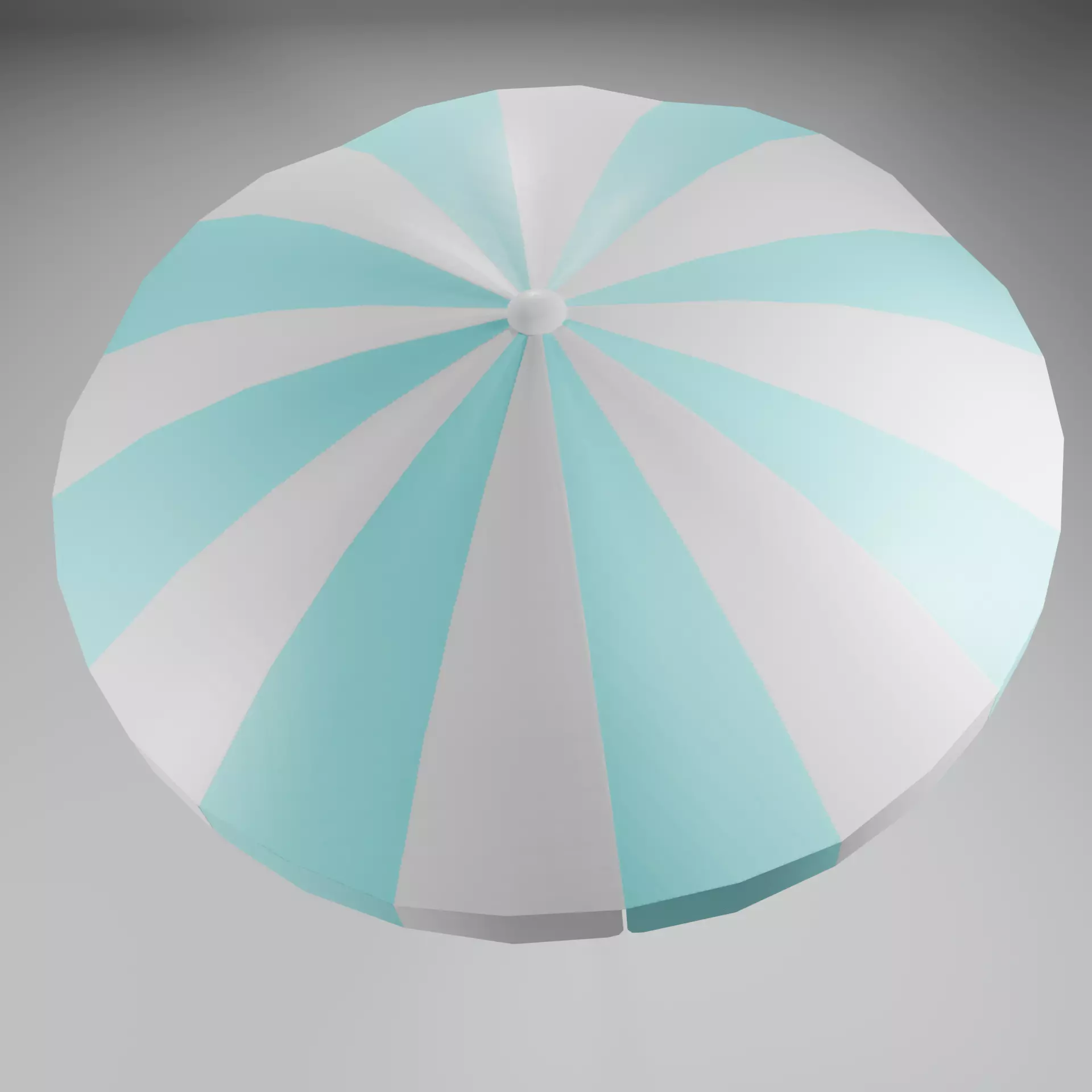 Beach Set - Umbrella and sunbed Low-poly 3D model_11