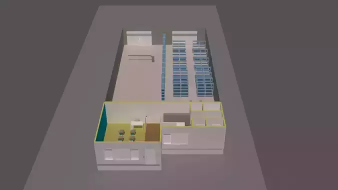 Warehouse  interior model 3D model