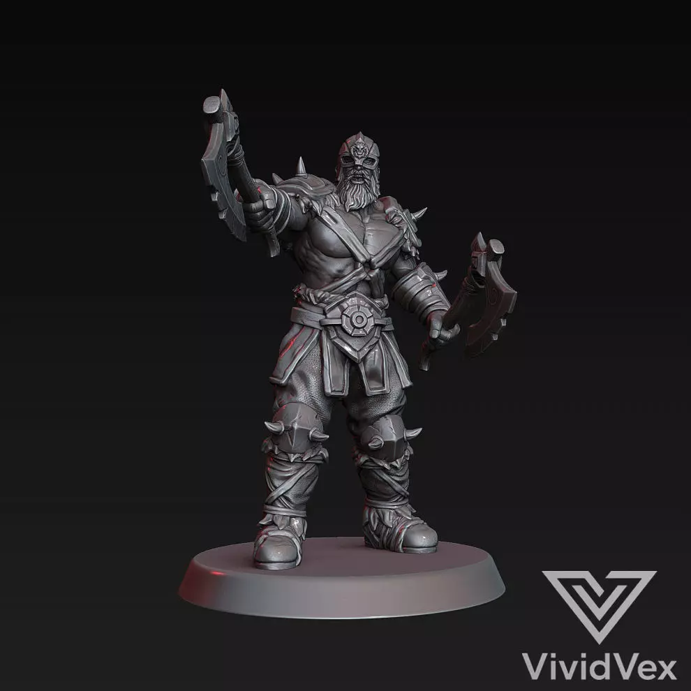 Barbarian Baron 3D print model