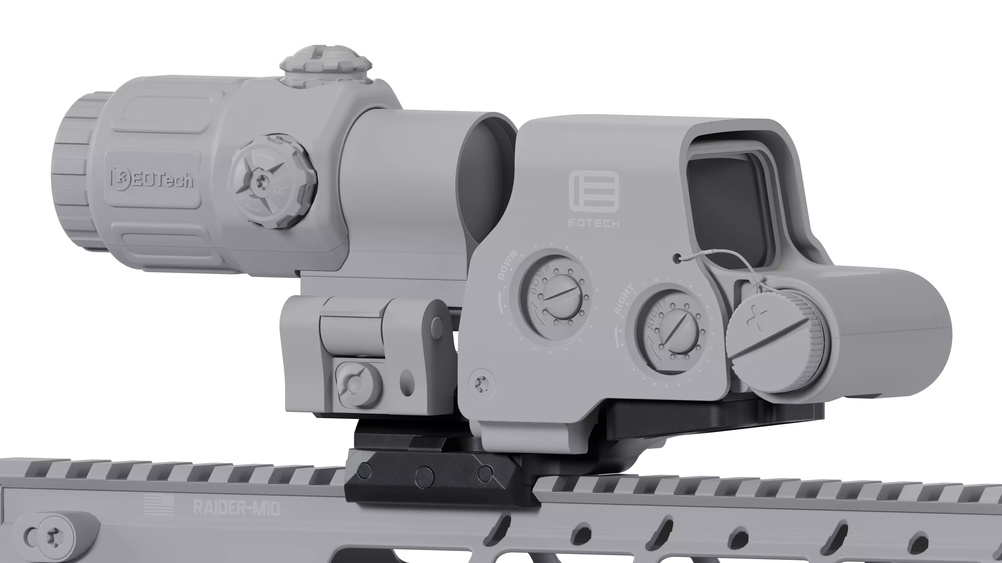 Scalarworks LEAP12 Eotech QD Mount Low-poly 3D model_5