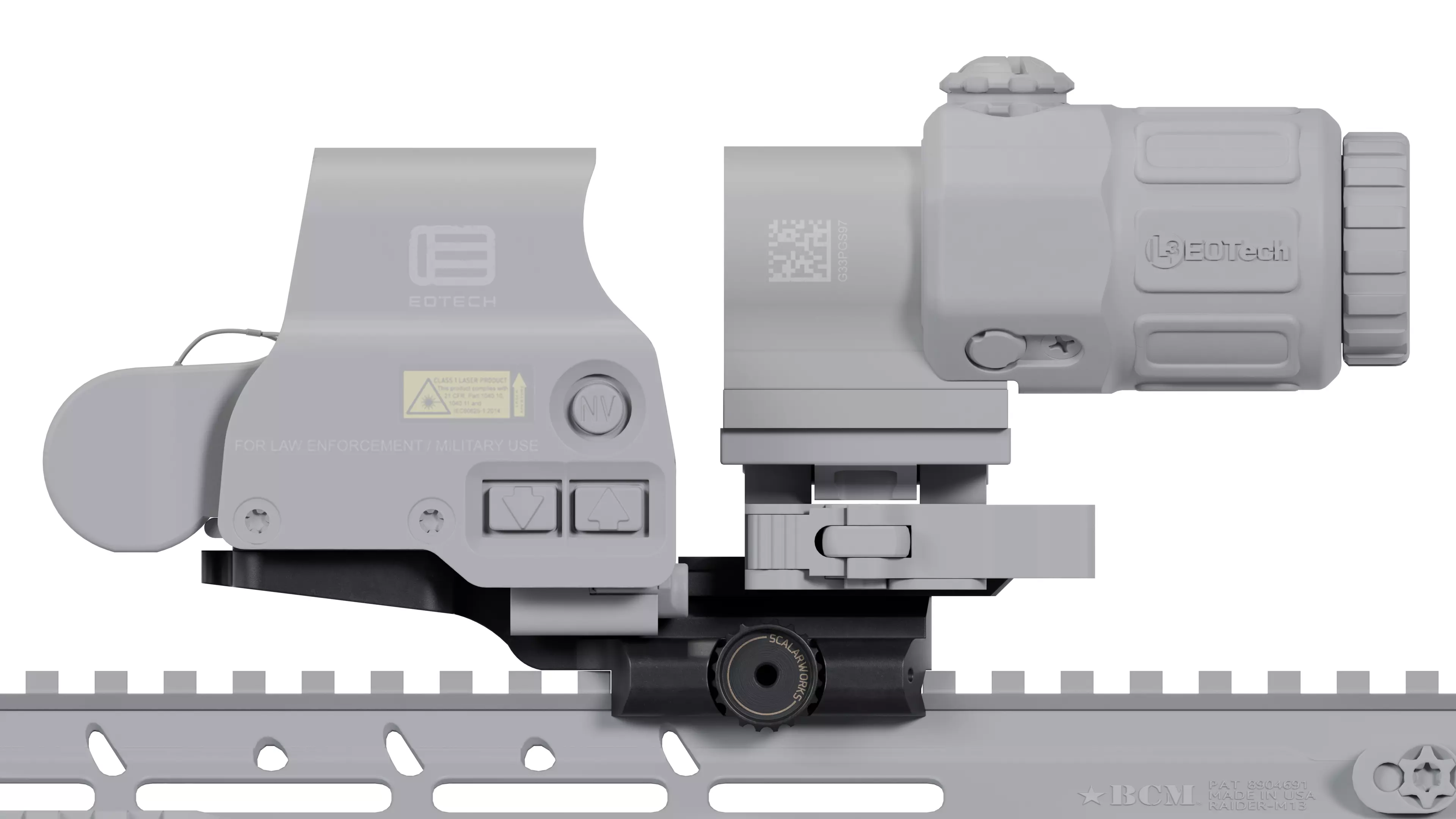 Scalarworks LEAP12 Eotech QD Mount Low-poly 3D model_6