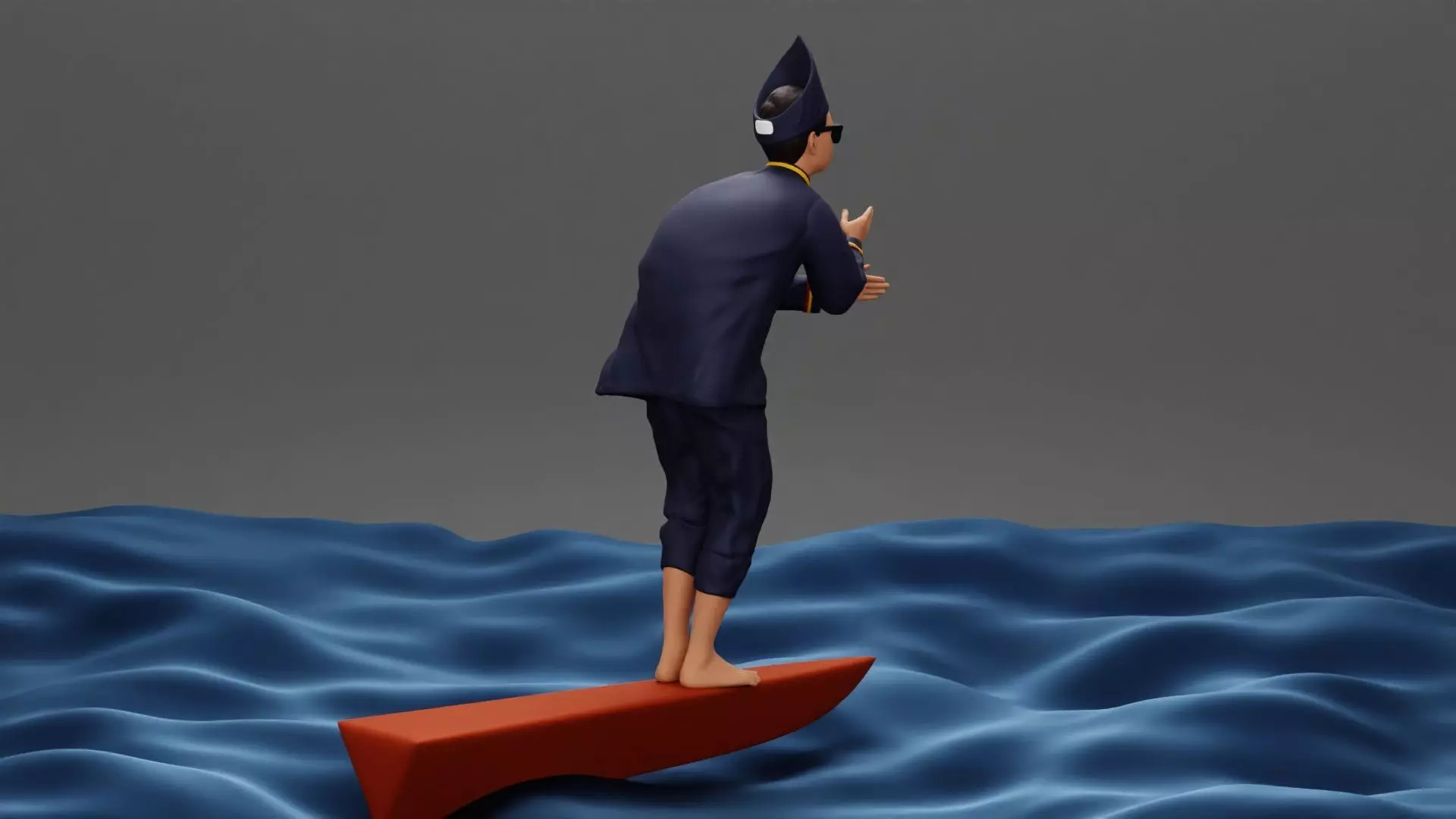 Aura Farming Boat Kid 3D print model_10